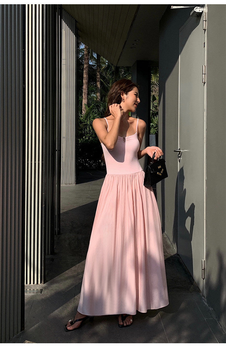 Ruched Bodice Slip Dress