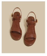 Ankle Strap Block Sandal