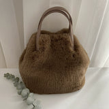 Plush Bucket Bag