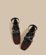 Leopard Strap Mary Jane Flats