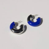 Blue Enamel Earrings