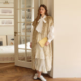 Deer Jacquard Long Vest