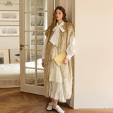 Deer Jacquard Long Vest