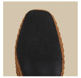 Woven T-Strap Mary Jane Flats