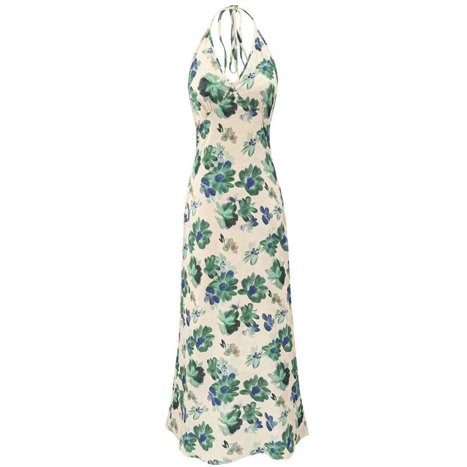 Verdant Halter Dress