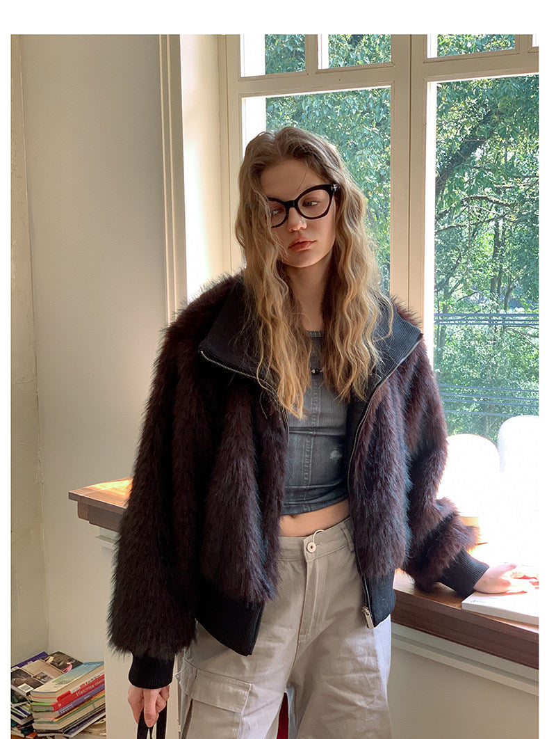 Soft Short Faux Fur Jacket