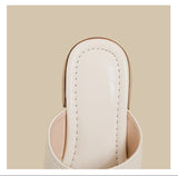 Double Strap Low Heel (Cream)