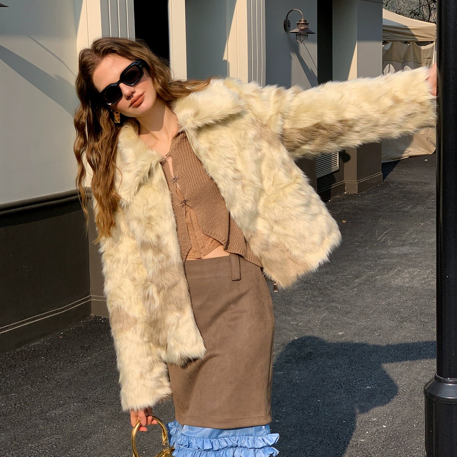 Faux Cow Short Jacket