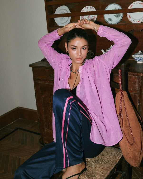 Pink Stripe Sweatpants