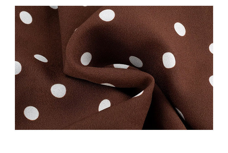 Cocoa Dot Maxi Dress