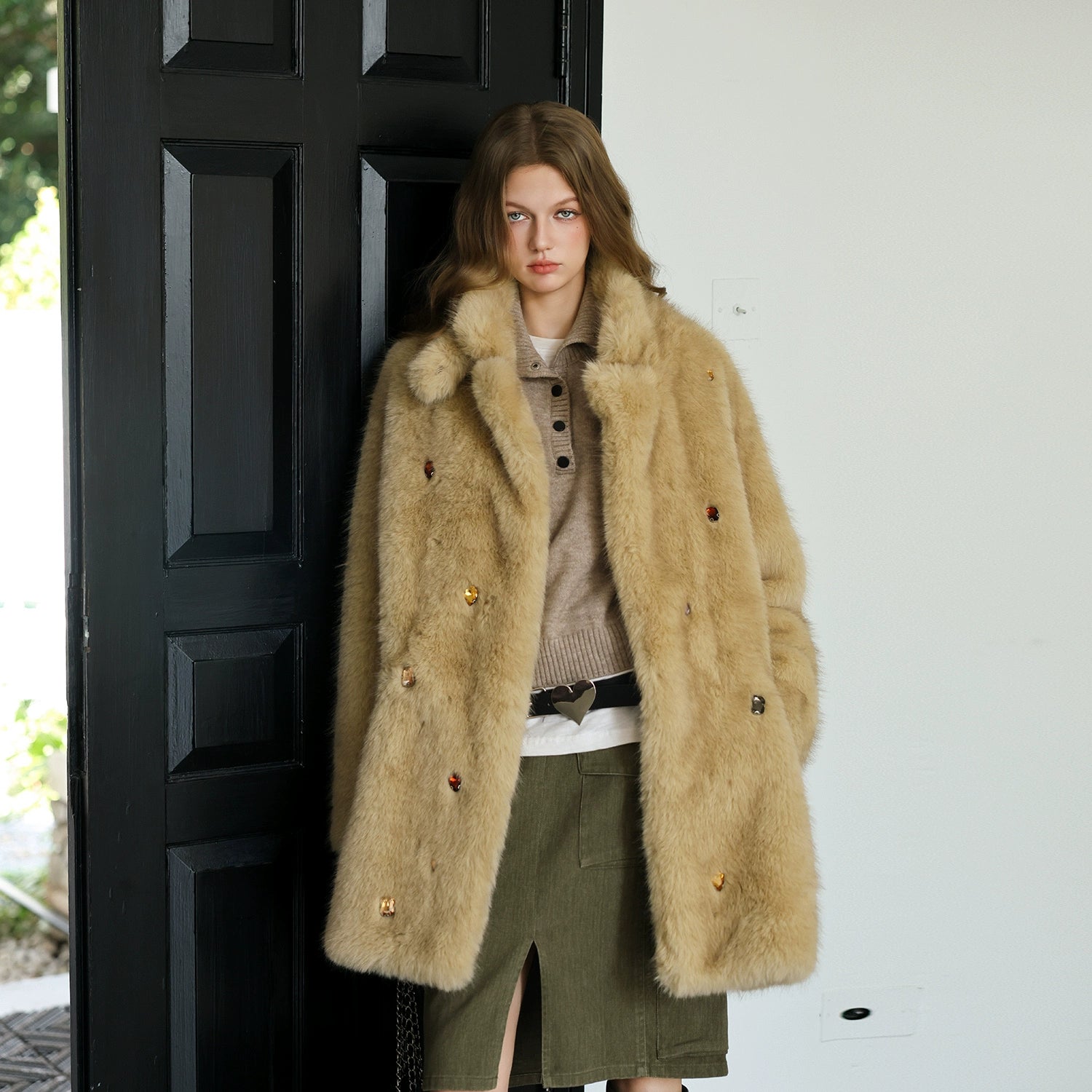 Handmade Rhinestone Coat