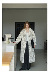 Floral Faux Fur Coat