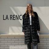 Black Silky Fur Coat