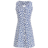 Blue Floral Halter Mini