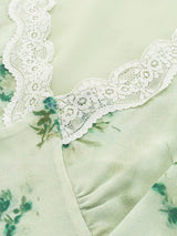 Sage Bloom Maxi Dress