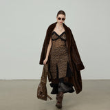 Ultra-Soft Fur Coat - Espresso