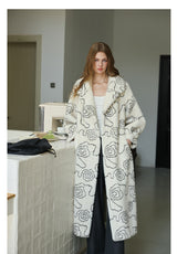 Floral Faux Fur Coat