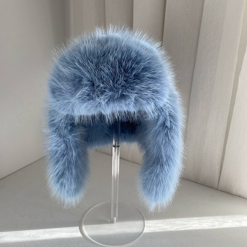 Faux-Fur Earflap Hat