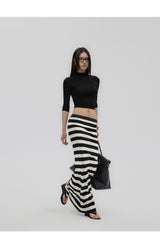 Striped Knit Skirt