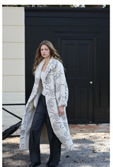 Floral Faux Fur Coat