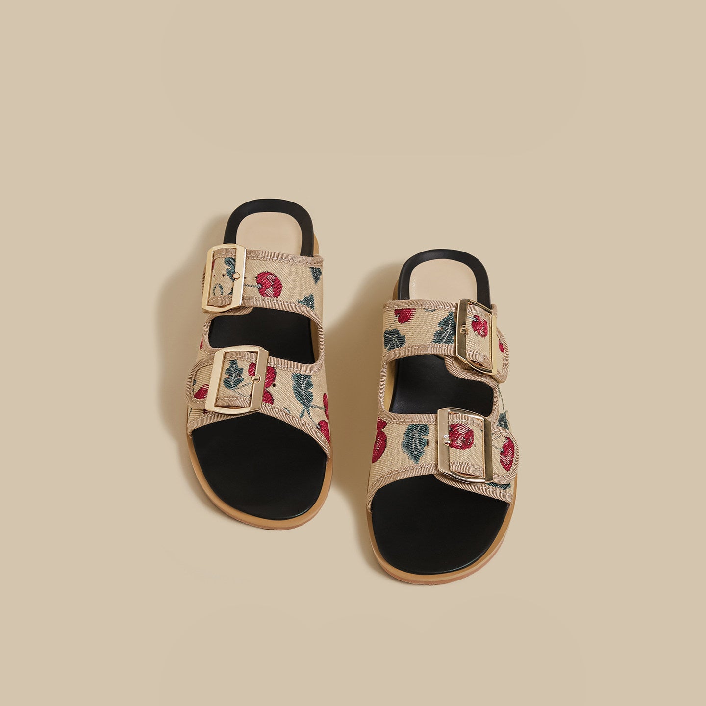 Cherry Strap Comfort Sandals