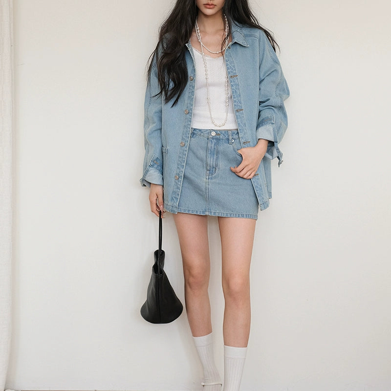 Denim Skirt & Jacket