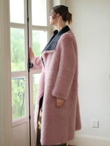 Berry Pink Fur Coat