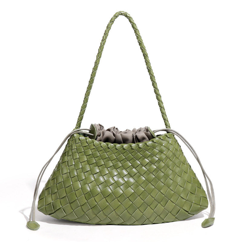 Cowhide Woven Bag