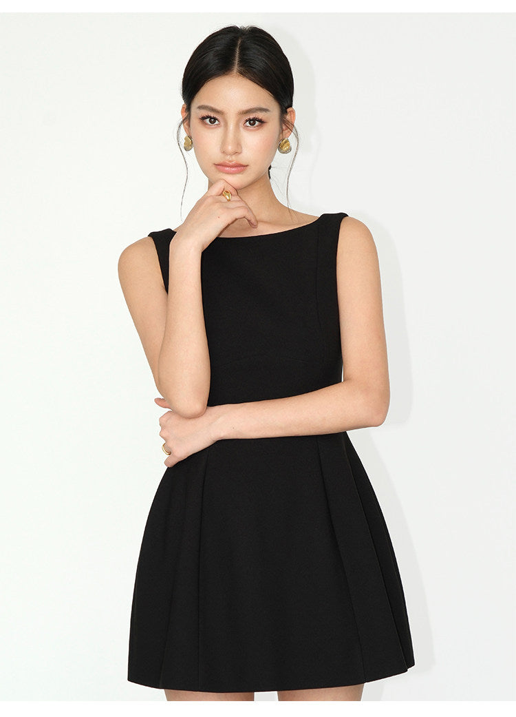 Open-Back Flare Mini Dress