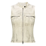 Distressed Stud Vest / Skirt