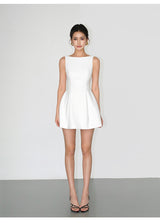 Open-Back Flare Mini Dress