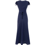 Midnight Dot Lace Dress