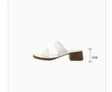 Double Strap Low Heel (Black)