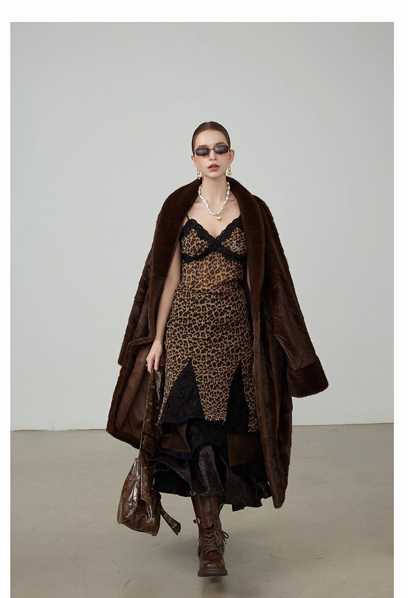 Ultra-Soft Fur Coat - Espresso