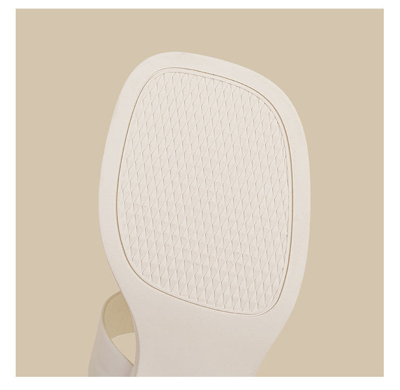 Double Strap Curve Sandals (Cream)