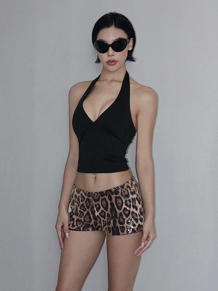 Stretch Sequin Shorts