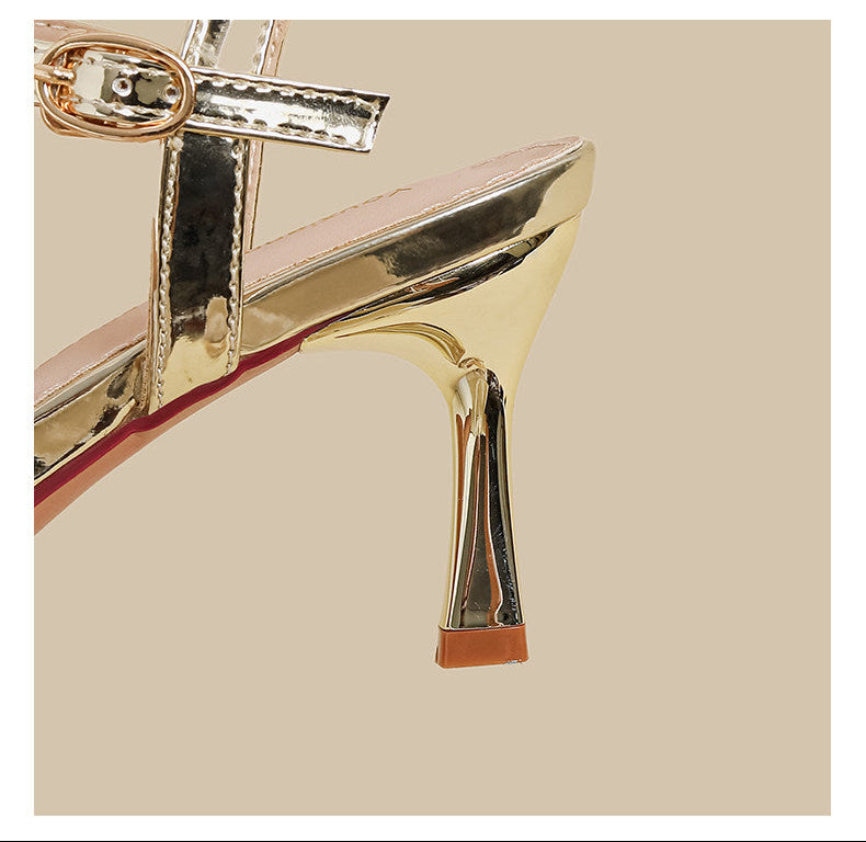 Floral Tweed Pointed Slingback Heels