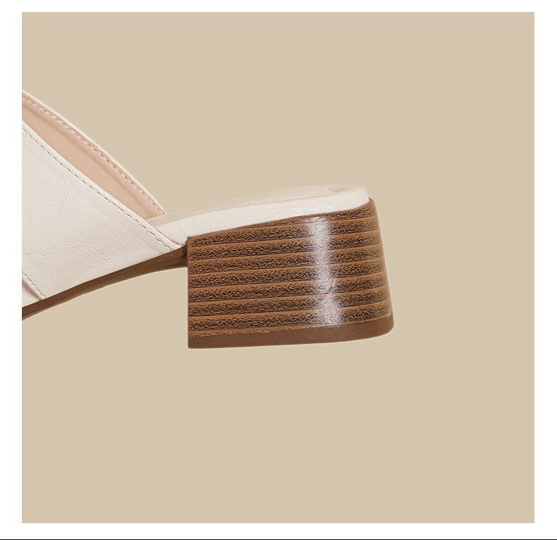 Double Strap Low Heel (Black)
