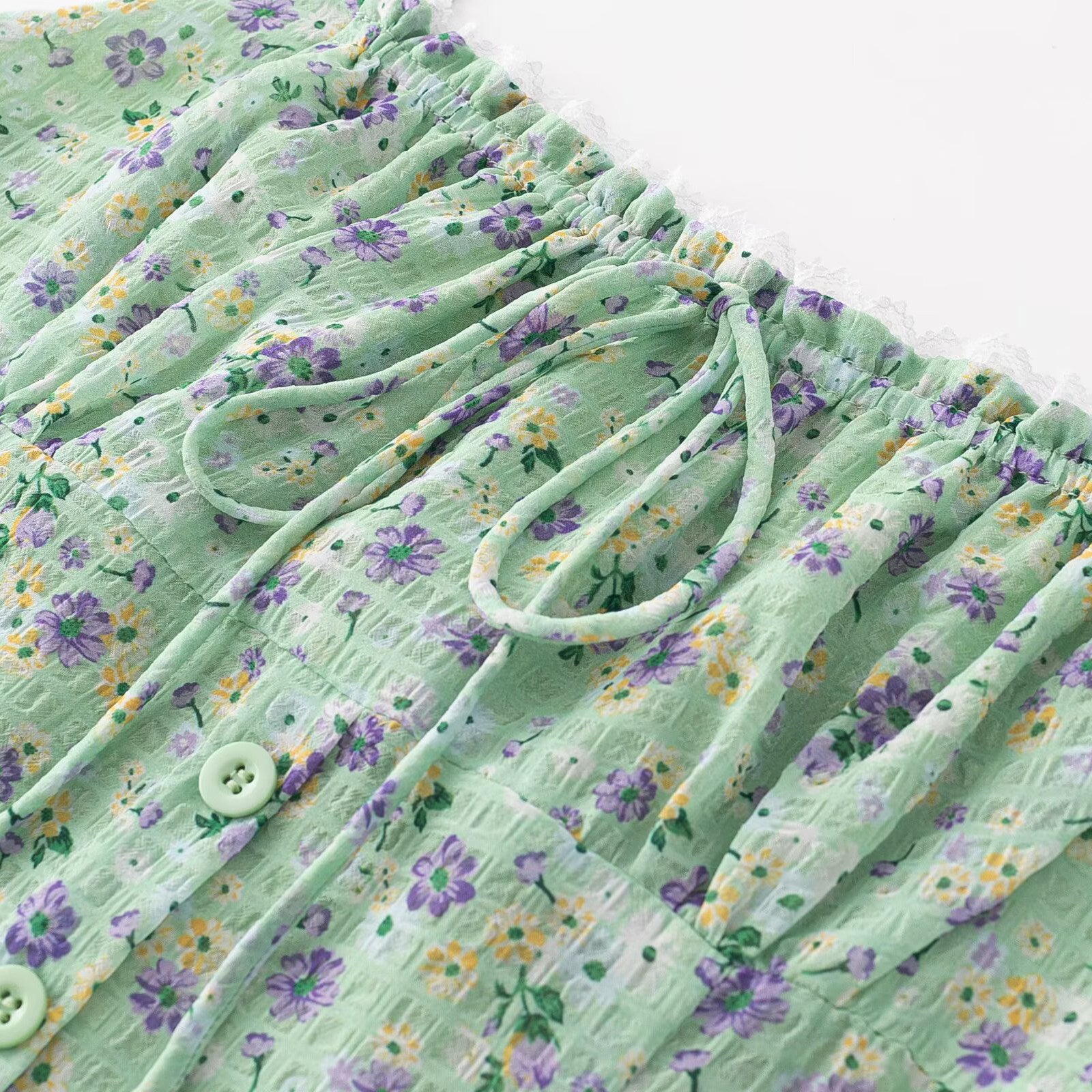 Green Garden Tiered Dress