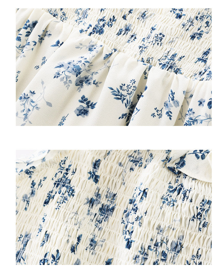 Blue Daisy Midi Dress