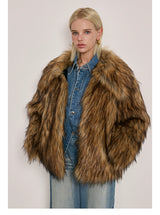 Wolf Faux Fur Coat