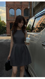 Structured Flare Mini Dress