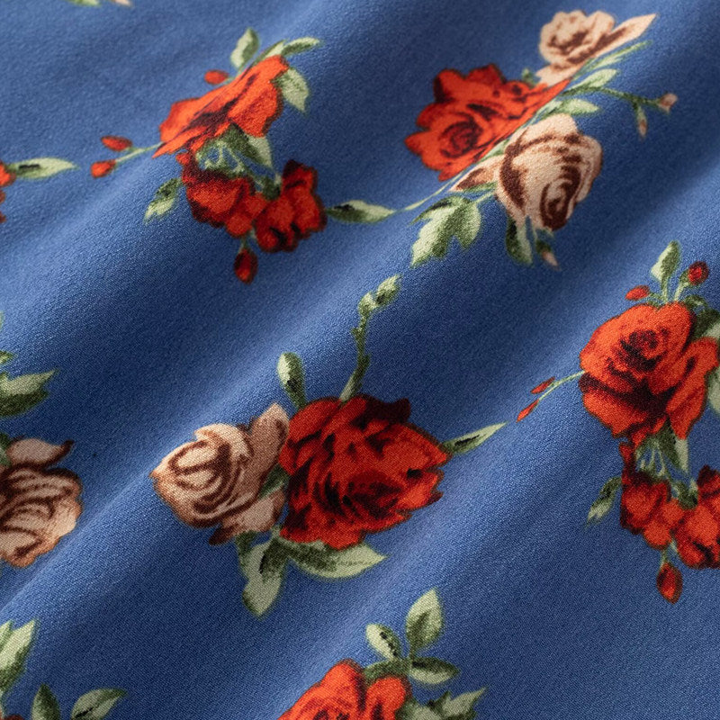 Blue Rose Mini Dress