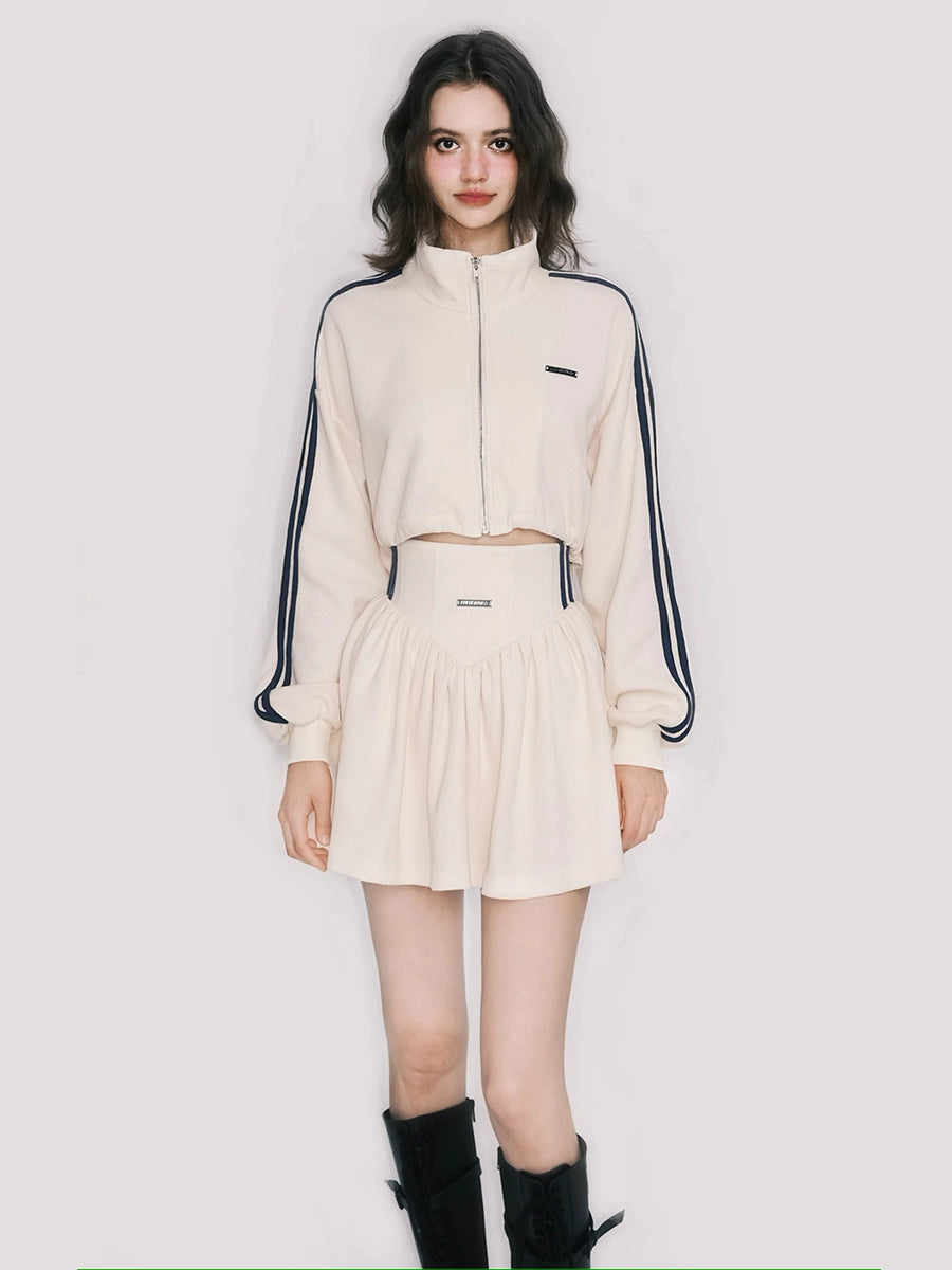 Waffle Sweatshirt / Skirt