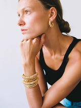 Gold C-Hoop Earrings