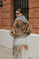Eco Fur Cropped Jacket