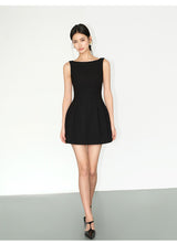 Open-Back Flare Mini Dress