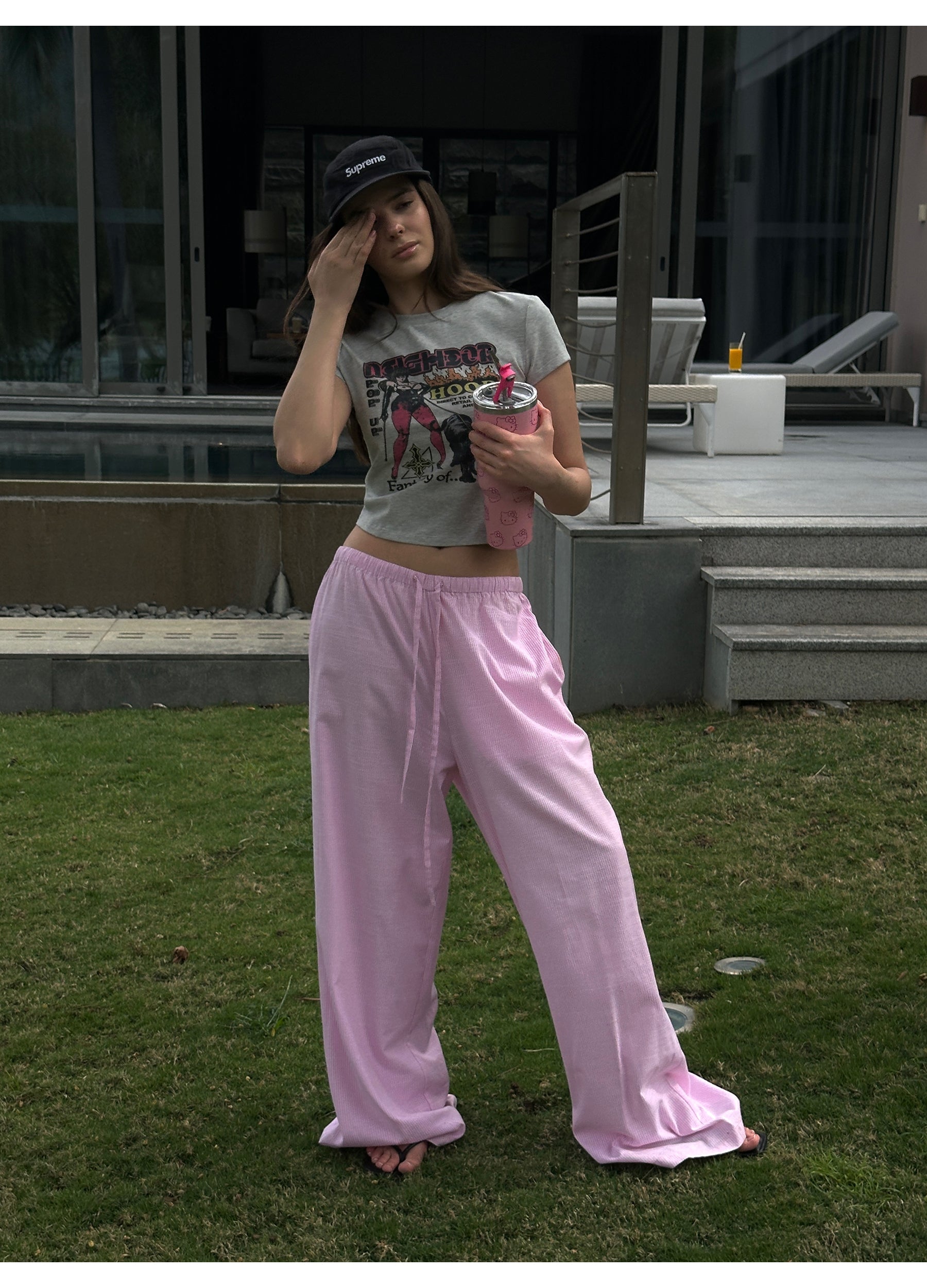 Striped Pink Lounge Pants