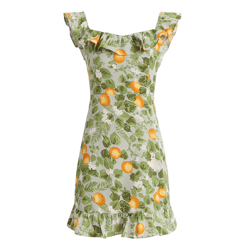 Lemon Garden Mini Dress