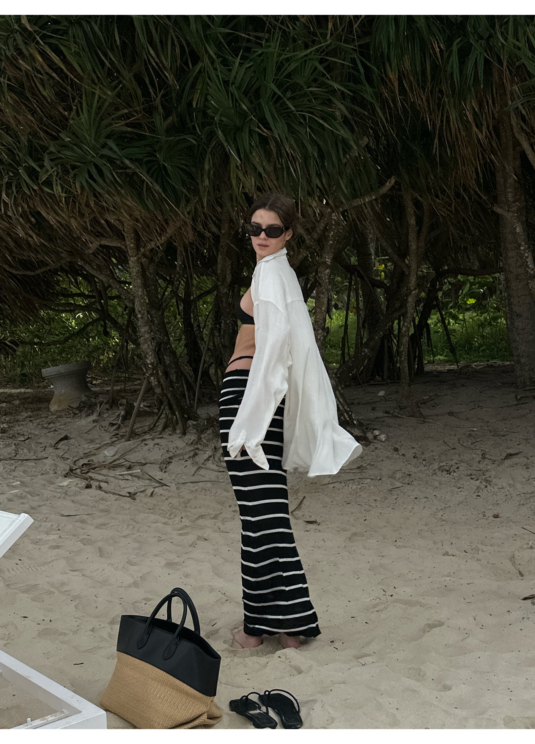 Foldover Waist Skirt
